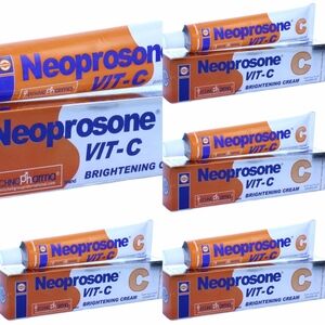 Neoprosone VIT-C Brightening Cream – Orange & Blue Tube 5 Pcs